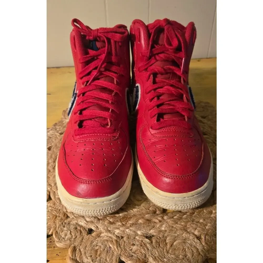 Air Force 1 High '07 LV8 Red Nike Air Used Sneakers Men's 7.5 US